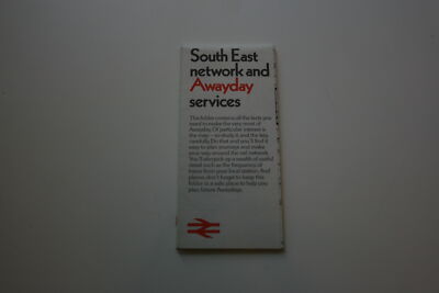 BR British Rail - Awayday Reiseplaner Südostkarte 1974