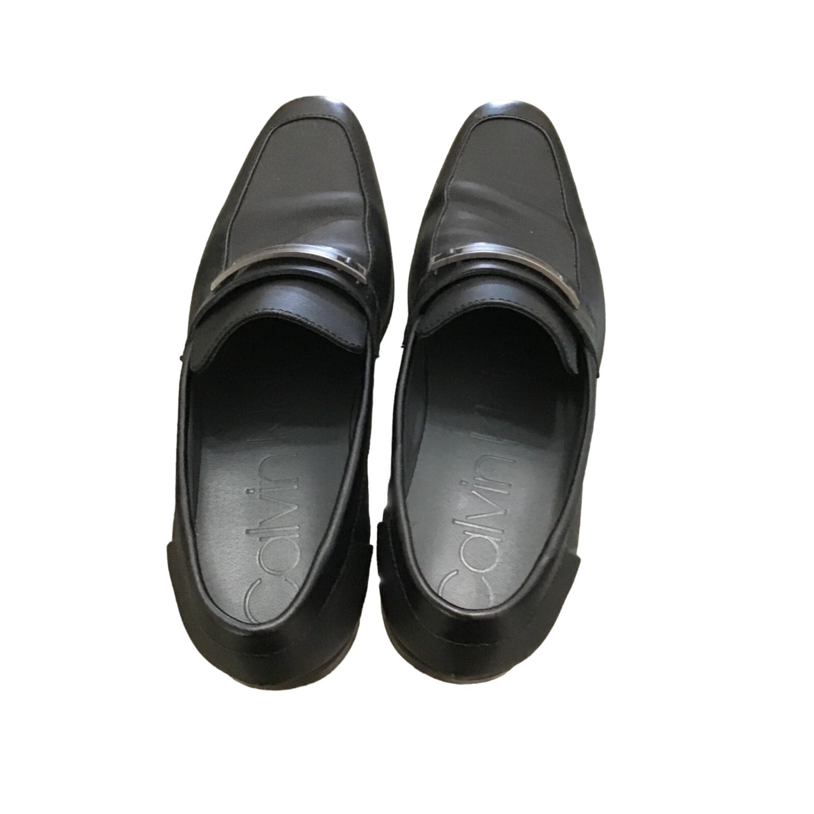 CALVIN KLEIN -BLACK MENS SLIP ON LEATHER UPPER DRESS SHOES SIZE 11 thumbnail 6