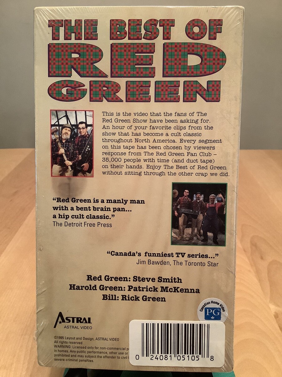 THE BEST OF RED GREEN/Rare CANADIAN 1995 ASTRAL HOME VIDEO/Brand  