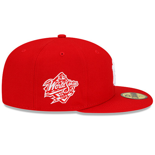 New Era New York Yankees Red Fitted Hat MLB 1999 World