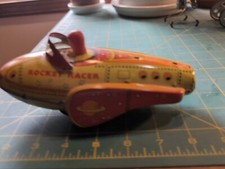 Rocket Racer Tin Plate Friction Toy With Siren MF 735