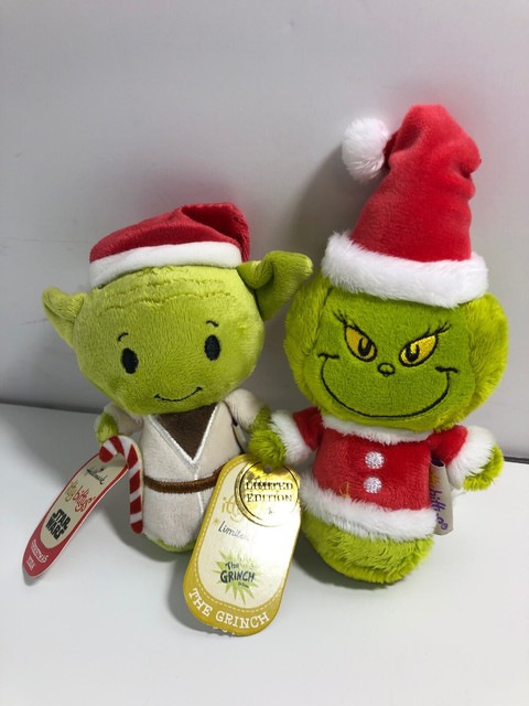 Hallmark Itty Bitty Holiday Baby Yoda Mandalorian & The Grinch Limited Edition | eBay