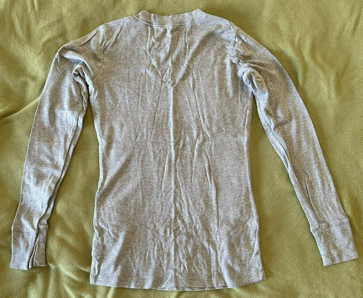 GAP supersoft solid HEATHER GRAY long sleeve t-SH… - image 2