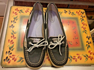 Boat shoes - Sperry Top Sider - Women s Size 9.5S - Leather upper - Blue