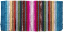 Western Wool Saddle Blanket - Serape Print - Choose from 3 Blanket Sizes