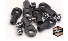Traxxas 2742 Rod Ends and Ball Connector, (6)