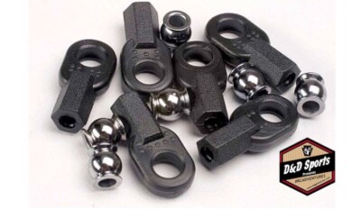 Traxxas 2742 Rod Ends and Ball Connector, (6)