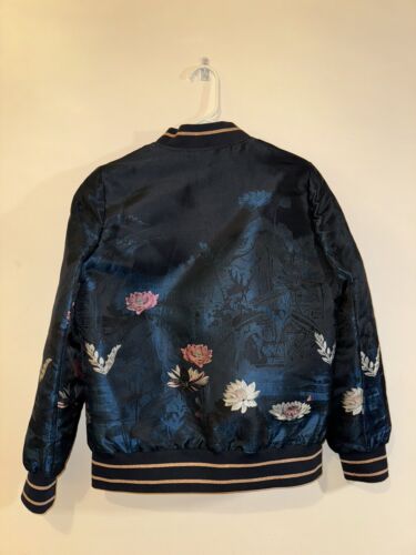 TED BAKER LONDON Damen Hayzl Wonderland Jacquard Bomberjacke - Größe 2, NEU - Bild 2 von 11