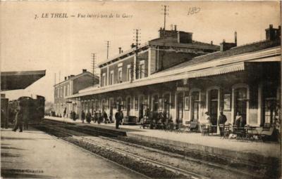 CPA AK Le TEIL Vue interieure de la Gare (660559)