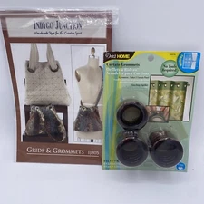 Indygo Junction Bag Pattern GRIDS & GROMMETS + Pack of Grommets Bronze