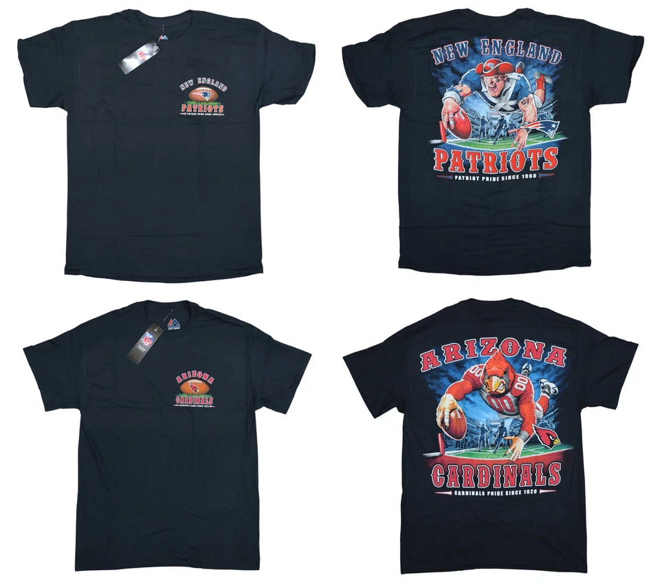 NFL Team Apparel Liquid Blue End Zone Crew Neck Men's T-Shirt NWT Pick Team/Size