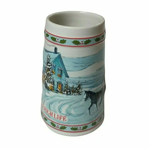 Vintage Miller High Life Stein Limited Edition Holiday 1984 MINT 6" - Picture 5 of 12