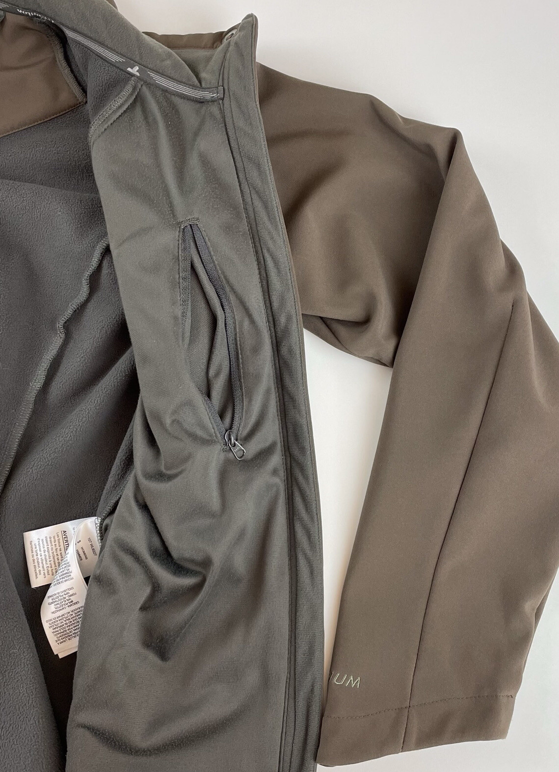 Columbia Titanium Brown Softshell Jacket Full Zip… - image 8