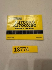 Yamaha XJ700XS XJ700XSC Owner’s Manual 1986