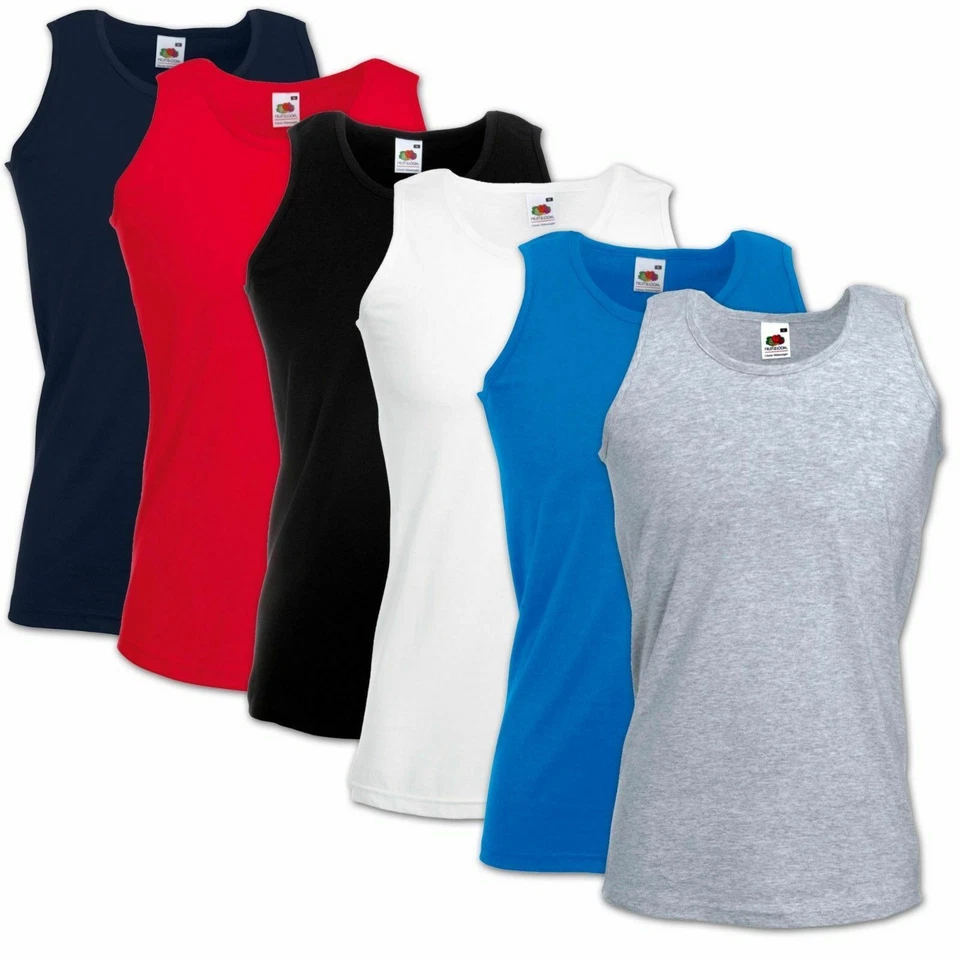 Fruit of the Loom T-Shirt Muskelshirt S M L XL XXL Unterhemd Tank Top TankTop - Bild 1 von 1