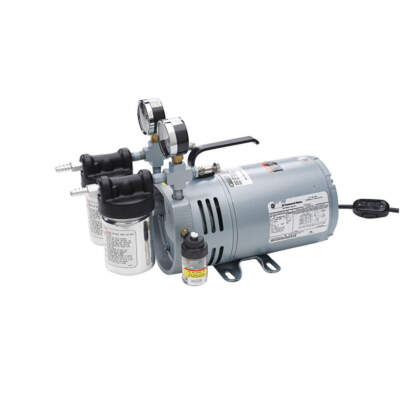 GAST 0523-V4-G588NDX Vacuum Pump, 1/4 hp, 1 Phase, 4.2 cfm 3KYY4