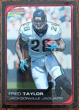 2006 BOWMAN CHROME FRED TAYLOR JACKSONVILLE JAGUARS CARD #120 NM/MT