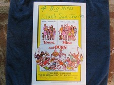 Yours, Mine and Ours WINDOW CARD14 X 22 1968 Lucille Ball