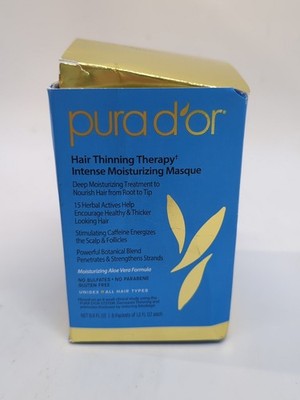 Pura D'or Hair Thinning Therapy Intense Moisturizing Masque Pack Of 8