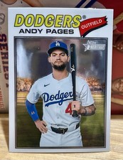 2026 Topps Heritage Andy Pages #235 Chrome Los Angeles Dodgers