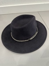 Akubra Traveler Collection Pure Fur Felt Hat Black Size 56 READ DESCRIPTION