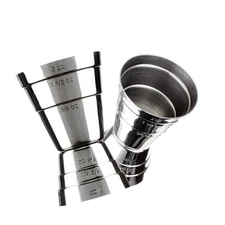 Premium Stainless Steel Jigger – US Standard Double-Sided Cocktail Measuring ...