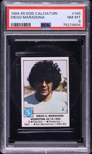1984 Edis Calciatori Diego Maradona #166 PSA 8 NM-MT