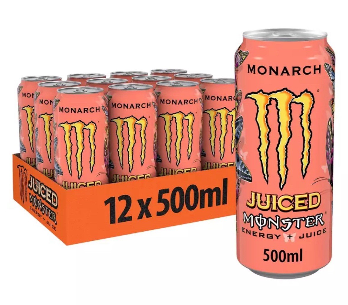 Monster Monarch Energy Drinks 500 ml Pack de 12