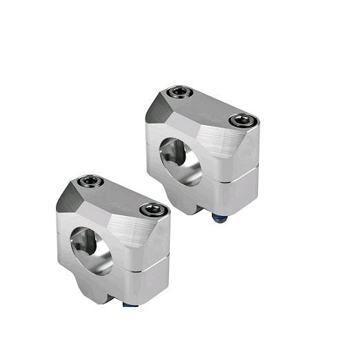 Pontets de guidon 28.6mm NoEnd argent pour vos sorties Off-Road