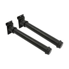 SSWBasics Boutique Pipe 10 Inch Straight Faceout Slatwall Accessories - Sturdy