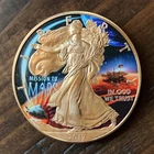2017 American Silver Eagle 1 oz / Mission to Mars / Colorized Both Sides / COA