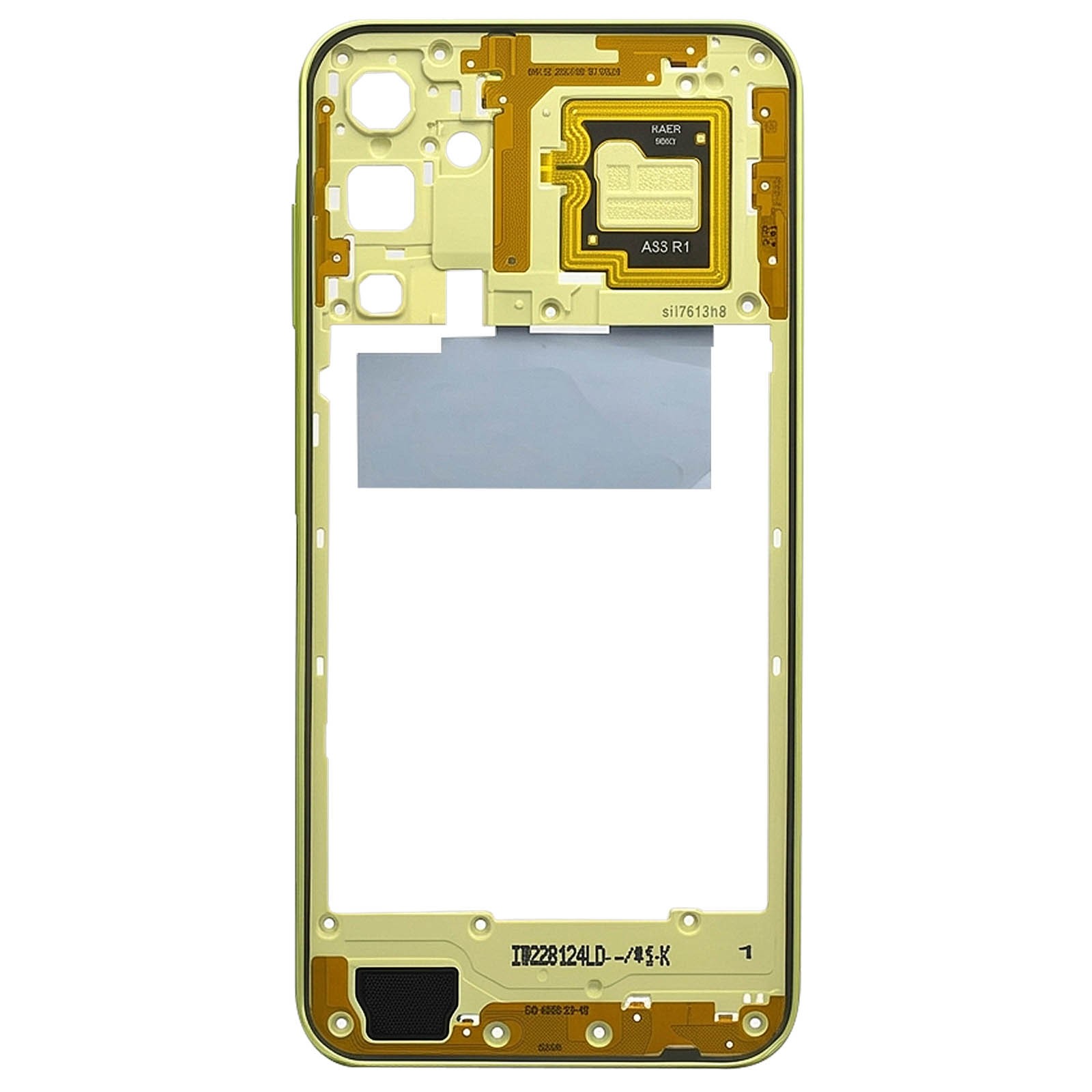 Châssis central Samsung A15 5G Clappio premium ajustement parfait vert citron - 2