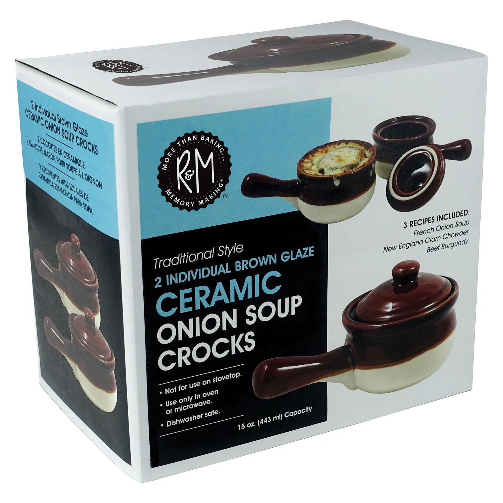 R&M International French Onion Soup Crocks