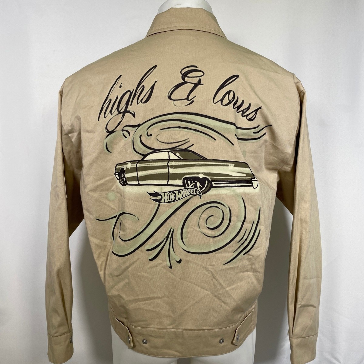 Hot Wheels x Forever 21 Highs & Lows Beige Zip Up Lowrider Jacket
