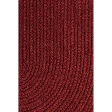 Pura Solid Soft Wool Braided Rug - Barn Red