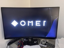 OMEN HP 31.5 inch QHD 165Hz Curved Gaming Monitor AMD Freesync Anti-Glare - READ