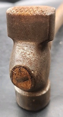Vintage Blacksmith Cross Peen Farrier 2 Pound 4 Ounce Hammer 15.5" Overall - Picture 7 of 11