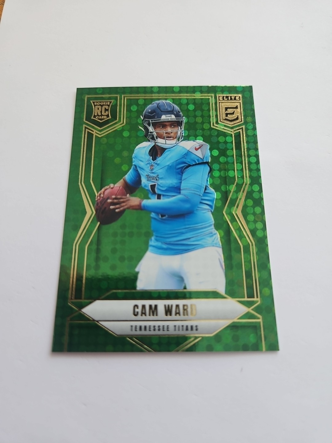 2025 Panini Donruss Elite - Rookies Cameron Ward #101 Green Disco (RC)