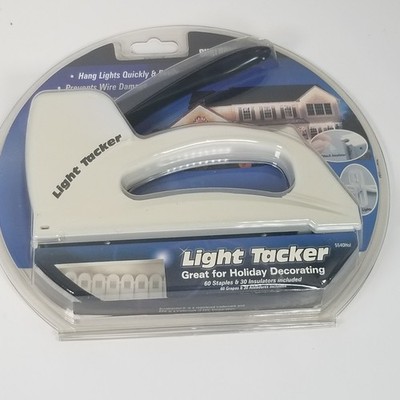 Surebonder Light Tacker Stapler Gun Christmas Holiday Lights Garland TV Cable 