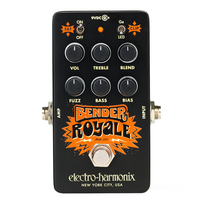Electro-Harmonix Bender Royale Germanium Fuzz Pedal - Black - Open Box