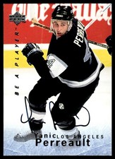1995-96 Upper Deck Be a Player Autographs Yanic Perreault Auto Los Angeles Kings