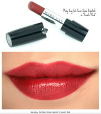 Mary Kay Gel Semi-Shine Lipstick Scarlet Red Full Size 094638