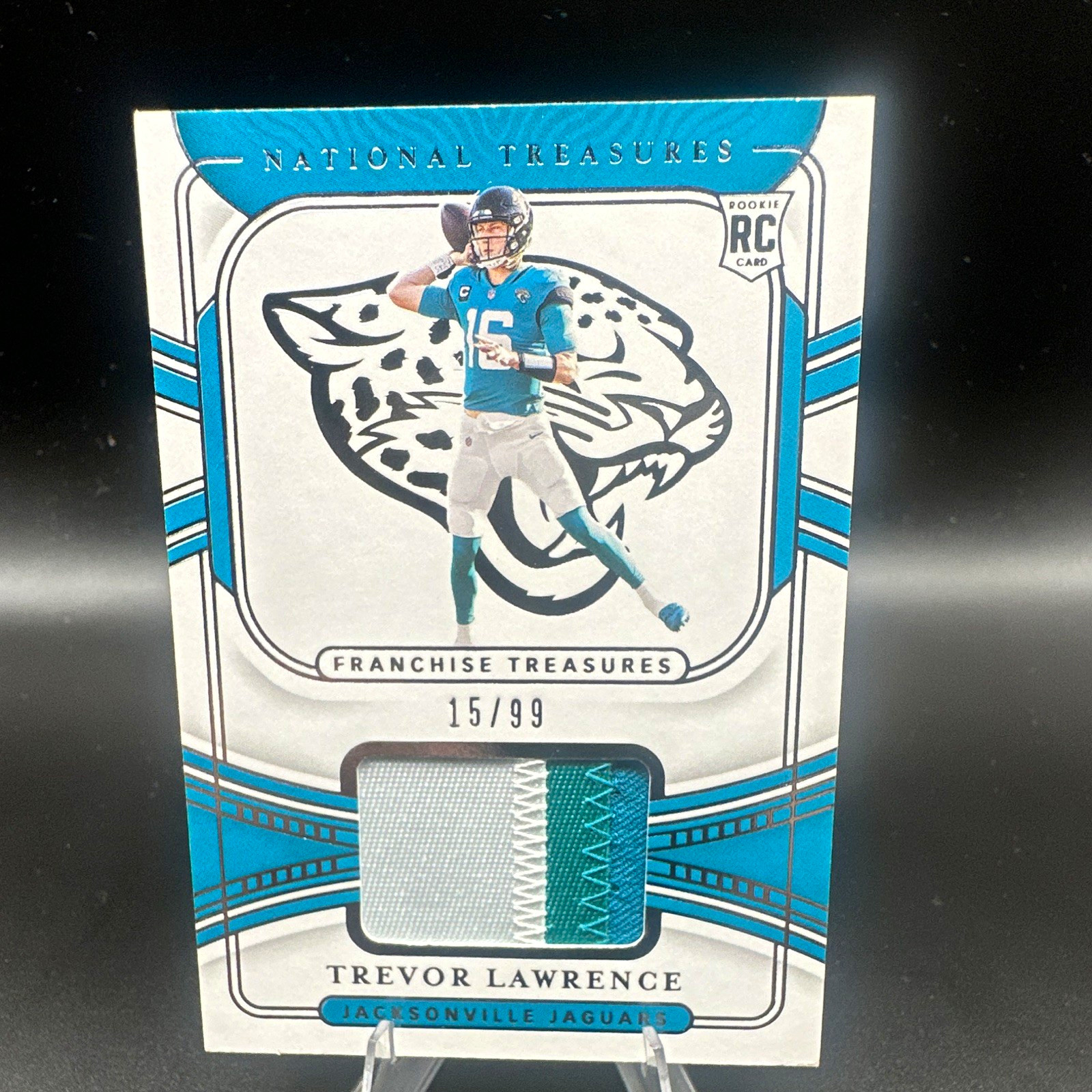 Panini National Treasures Franchise Treasures Trevor Lawrence FT-TL RC MEM /99