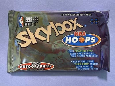 1998-99 Skybox NBA Hoops Series 1 Basketball Cards Factory Sealed Hobby Pack