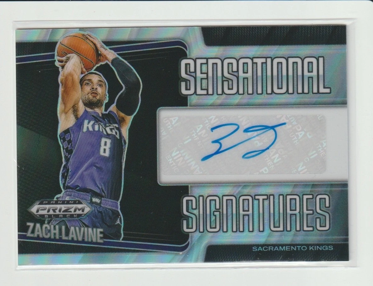 Zach LaVine Sports Trading Card Singles Autographed Basketball for