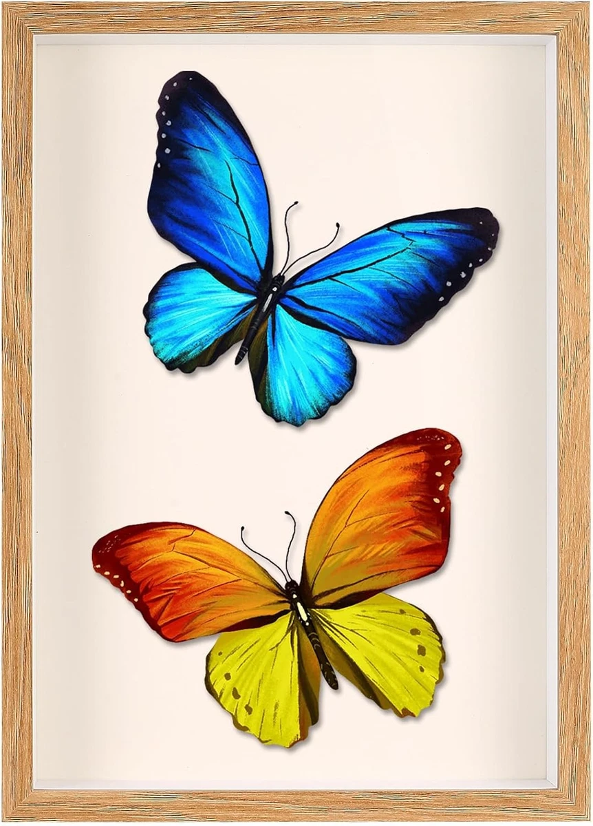 3D Bilderrahmen A4 Holzfarbe mit Plexiglasscheibe 21x29,7 cm für Fotos