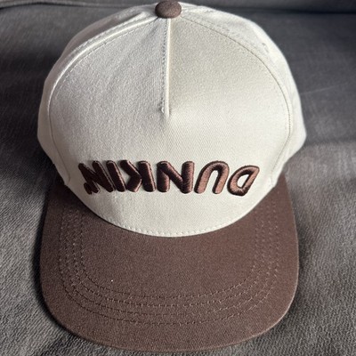 Authentic Dunkin Donuts Upside Down Logo SnapBack Hat Cap