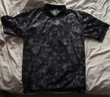 PAUL GASCOIGNE SIGNED ENGLAND 1990 BLACK OUT SHIRT