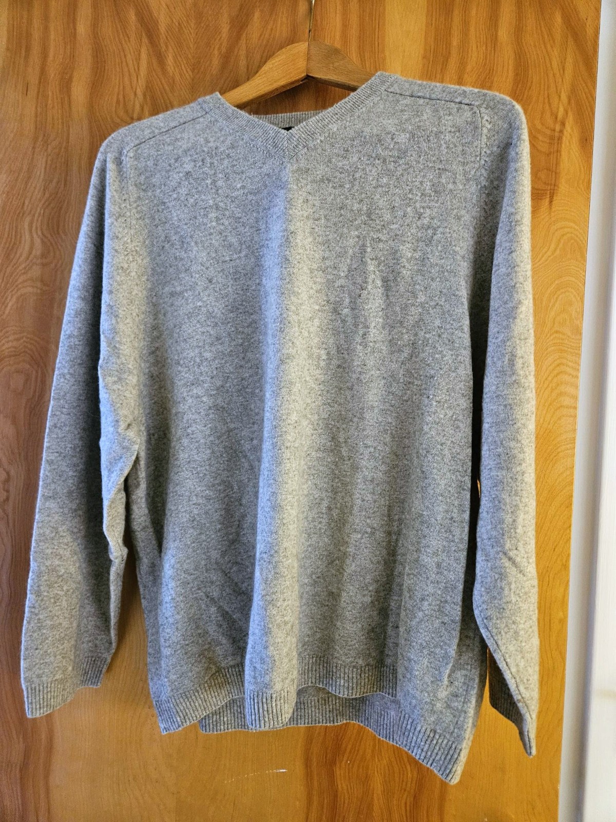 Daniel Bishop Sweater Mens Large Solid Gray 100% … - image 3