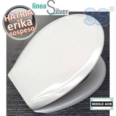 WC-Sitz ERIKA hängend Hatria aus Duroplast - ACB Ercos Silver
